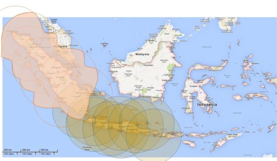 Lightning detection network over Indonesia - BMKG